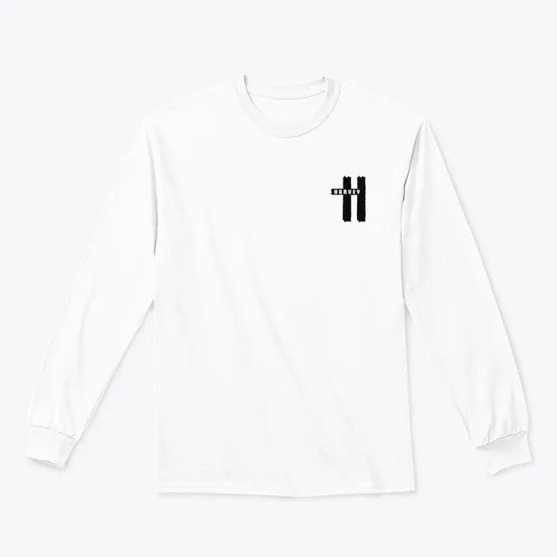 Harvey Signature Long Sleeve Tee - White